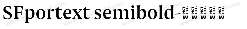 SFportext semibold字体转换